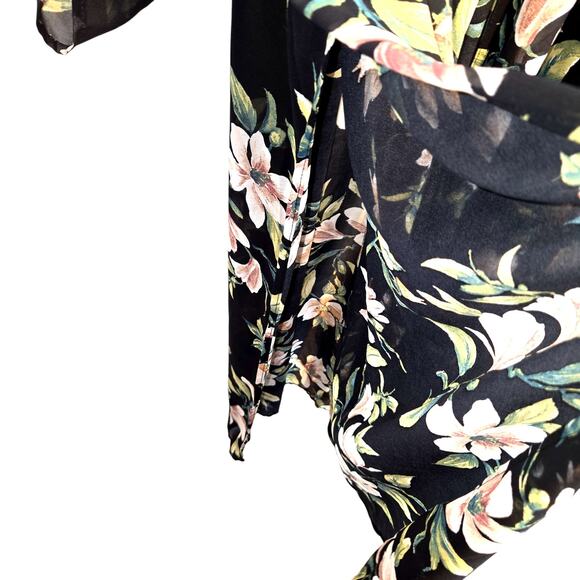 L.I.F.E. 3X Black Women's Maxi High Slits Cover Up Dress Plus 22W 24W 3XL XXXL - Picture 5 of 7